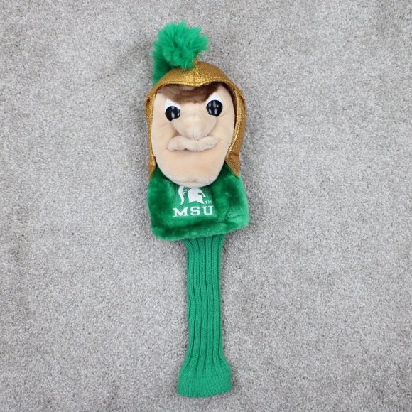 Michigan State Sparty Headcover Green/White/Gold Spartans Golf Club Head Cover - Picture 1 of 8